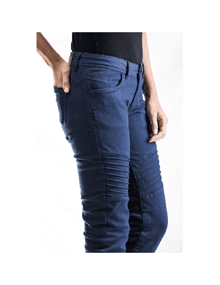 Blugi (jeans) moto femei Ixon model Vicky culoare: Navy (albastru) (Cordura® Denim) - clasa AA