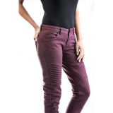 Blugi (jeans) moto femei Ixon model Vicky culoare: burgundy (visiniu) (Cordura® Denim) - clasa AA