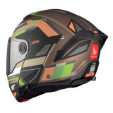 Casca modulabila MT Atom 2 SV Bast A6 military (maro/verde mat) (ochelari soare integrati) Pinlock Ready - tip viziera: MT-V-35