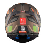 Casca modulabila MT Atom 2 SV Bast A6 military (maro/verde mat) (ochelari soare integrati) Pinlock Ready - tip viziera: MT-V-35