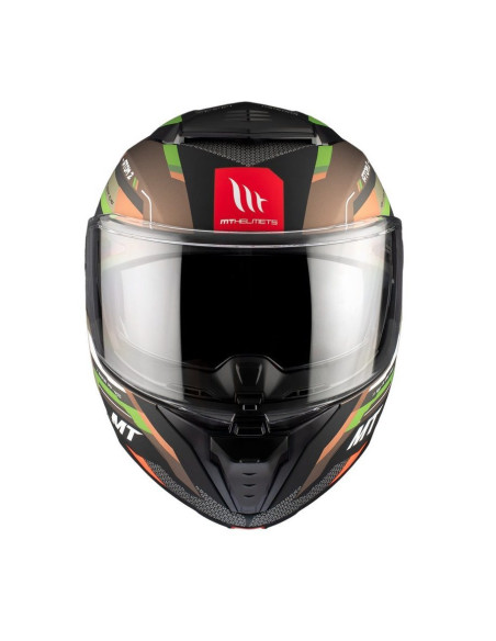 Casca modulabila MT Atom 2 SV Bast A6 military (maro/verde mat) (ochelari soare integrati) Pinlock Ready - tip viziera: MT-V-35