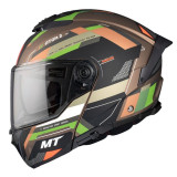 Casca modulabila MT Atom 2 SV Bast A6 military (maro/verde mat) (ochelari soare integrati) Pinlock Ready - tip viziera: MT-V-35