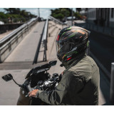 Casca modulabila MT Atom 2 SV Bast A6 military (maro/verde mat) (ochelari soare integrati) Pinlock Ready - tip viziera: MT-V-35