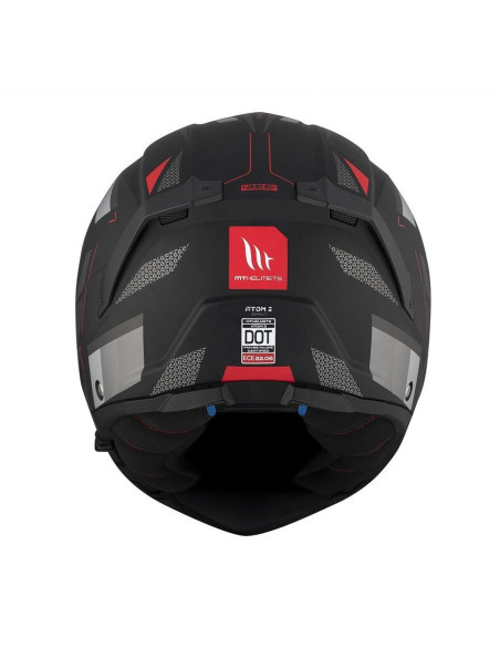 Casca modulabila MT Atom 2 SV Bast D5 negru/gri mat (ochelari soare integrati) Pinlock Ready - tip viziera: MT-V-35