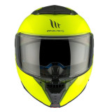 Casca modulabila MT Atom 2 SV A3 galben fluor lucios (ochelari soare integrati) Pinlock Ready - tip viziera: MT-V-35