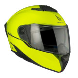 Casca modulabila MT Atom 2 SV A3 galben fluor lucios (ochelari soare integrati) Pinlock Ready - tip viziera: MT-V-35