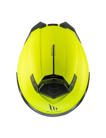 Casca modulabila MT Atom 2 SV A3 galben fluor lucios (ochelari soare integrati) Pinlock Ready - tip viziera: MT-V-35