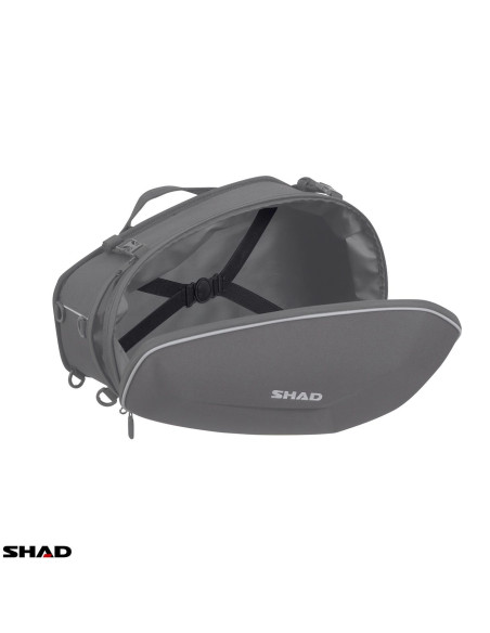 Set genti laterale Shad model E48 - culoare: negru (volum total: 46-58L)