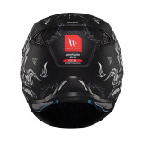 Casca MT Streetfighter SV S B2 Hellish negru mat (ochelari soare integrati) - masca (protectie) barbie si cozoroc detasabile - o