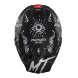 Casca MT Streetfighter SV S B2 Hellish negru mat (ochelari soare integrati) - masca (protectie) barbie si cozoroc detasabile - o