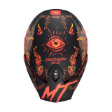 Casca MT Streetfighter SV S B5 Hellish rosu mat (ochelari soare integrati) - masca (protectie) barbie si cozoroc detasabile - om