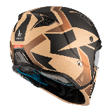 Casca MT Streetfighter SV S P1R B9 maro mat (ochelari soare integrati) - masca (protectie) barbie si cozoroc detasabile - omolog
