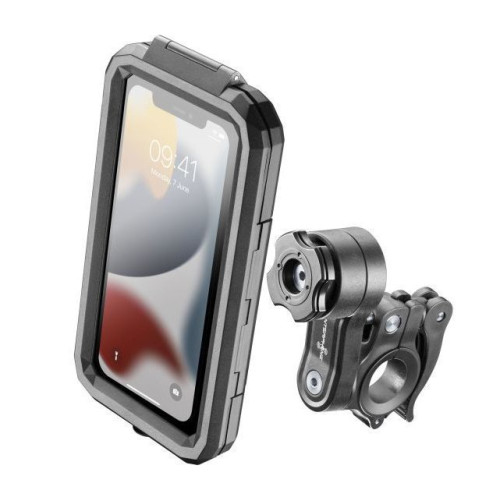 Suport telefon Interphone model Quiklox Armor Pro - carcasa universala - montaj pe ghidon - waterproof - diagonala maxima smartp 2