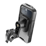 Suport telefon Interphone model Quiklox Armor Pro - carcasa universala - montaj pe ghidon - waterproof - diagonala maxima smartp