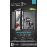 Suport telefon Interphone model Quiklox Armor Pro - carcasa universala - montaj pe ghidon - waterproof - diagonala maxima smartp