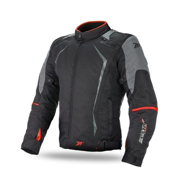 Geaca (jacheta) motociclete barbati Racing Seventy vara/iarna model SD-JR47 culoare: negru/rosu
