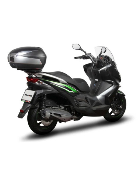Portbagaj metalic spate Kawasaki J 125 - J 125 Edition (16-19) - J 300 - J 300 Edition (14-19) 4T LC 125-300cc - (culoare: negru