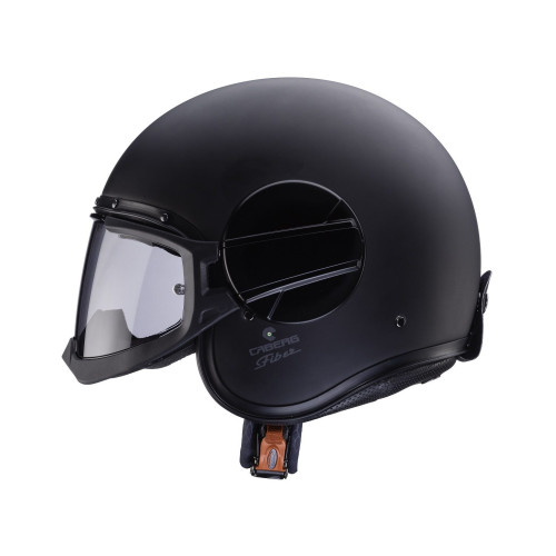 Casca Caberg model Ghost X 17 negru mat - fibra de sticla - omologare noua ECE 22.06 2