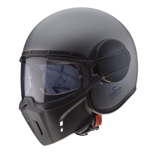 Casca Caberg model Ghost X 91 gun metal (titanium) mat - fibra de sticla - omologare noua: ECE 22.06
