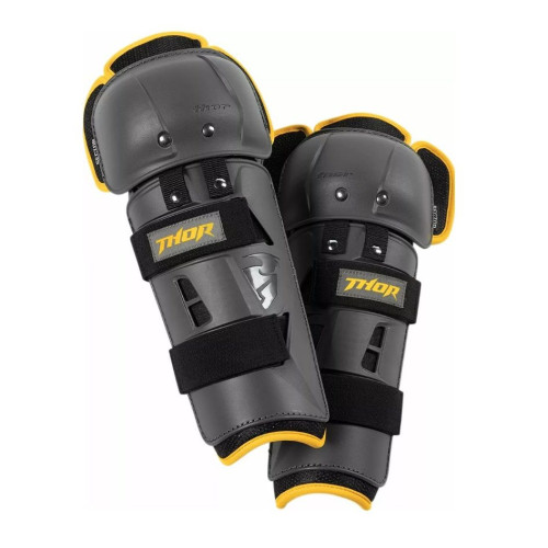Set protectii umeri/genunchi adulti Thor model Sector GP culoare: gri/galben - marime universala