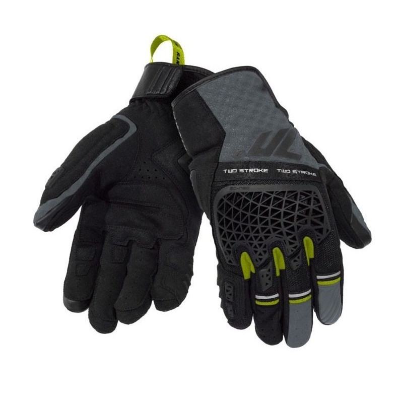 Manusi barbati Naked/Adventure vara Seventy model SD-N60 Two Stroke culoare: negru/gri/galben fluor - degete tactile