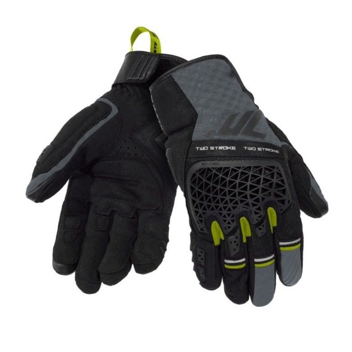 Manusi barbati Naked/Adventure vara Seventy model SD-N60 Two Stroke culoare: negru/gri/galben fluor - degete tactile