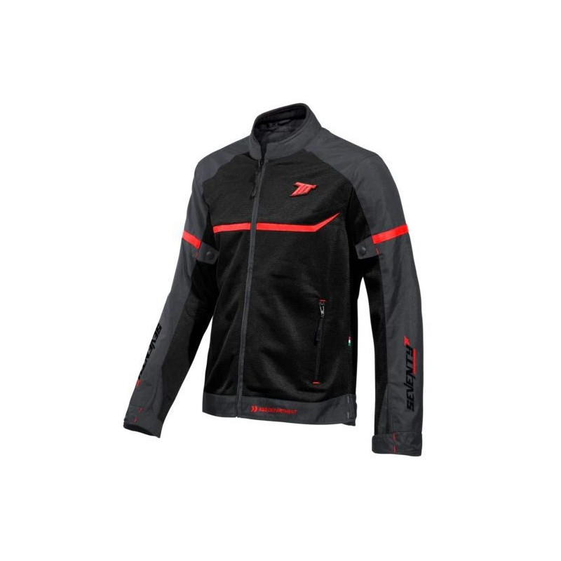 Geaca (jacheta) barbati Racing vara Seventy model SD-JR30.1 Mojave culoare: negru/rosu
