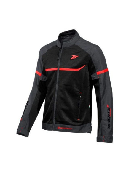 Geaca (jacheta) barbati Racing vara Seventy model SD-JR30.1 Mojave culoare: negru/rosu