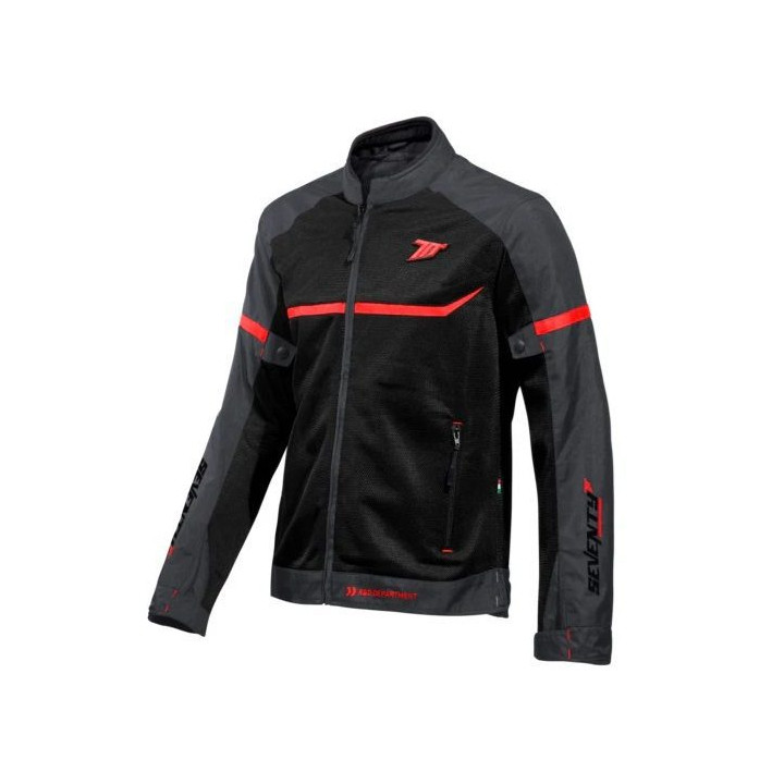 Geaca (jacheta) barbati Racing vara Seventy model SD-JR30.1 Mojave culoare: negru/rosu