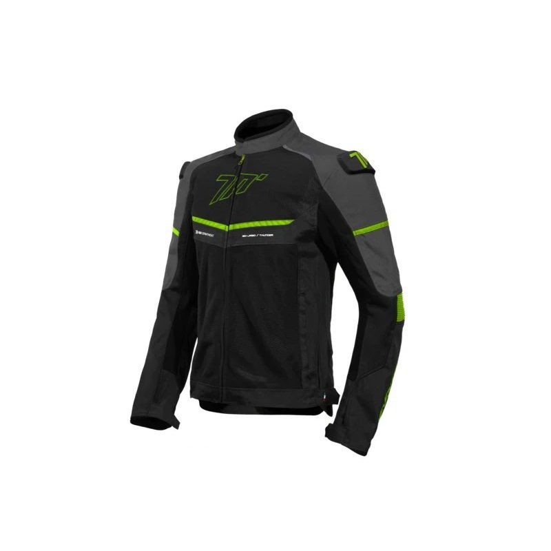 Geaca (jacheta) barbati Racing vara Seventy model SD-JR60 Thunder culoare: negru/gri/galben fluor