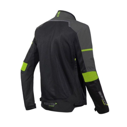 Geaca (jacheta) barbati Racing vara Seventy model SD-JR60 Thunder culoare: negru/gri/galben fluor 2