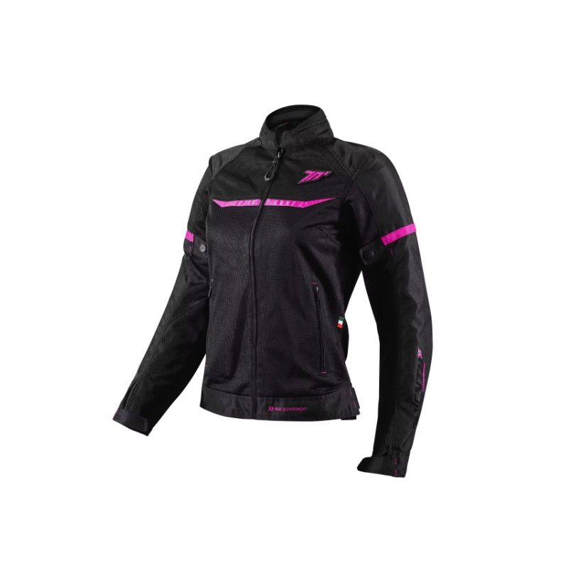 Geaca (jacheta) femei Racing vara Seventy model SD-JR30.2 Mojave culoare: negru/fuchsia (roz)