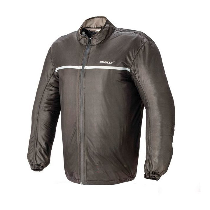 Geaca (jacheta) motociclete femei ploaie impermeabila Seventy model SD-A3 culoare: negru
