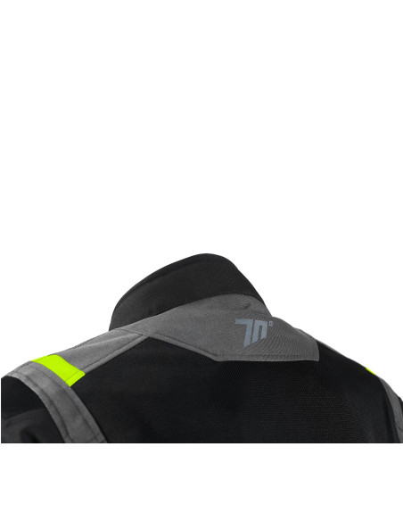 Geaca (jacheta) motociclete barbati Touring Seventy vara model SD-JT66 Sahara culoare: gri/galben fluor