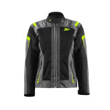 Geaca (jacheta) motociclete femei Touring Seventy vara model SD-JT68 Sahara culoare: gri/galben fluor
