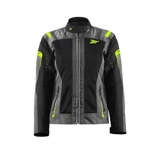 Geaca (jacheta) motociclete femei Touring Seventy vara model SD-JT68 Sahara culoare: gri/galben fluor 2