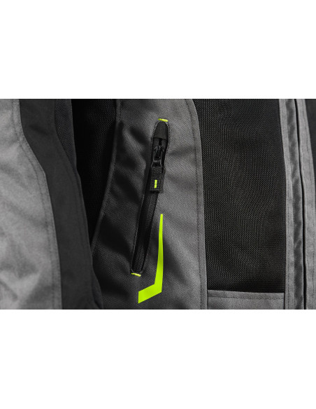 Geaca (jacheta) motociclete femei Touring Seventy vara model SD-JT68 Sahara culoare: gri/galben fluor