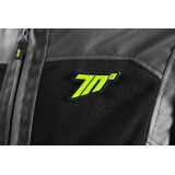 Geaca (jacheta) motociclete femei Touring Seventy vara model SD-JT68 Sahara culoare: gri/galben fluor