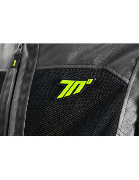 Geaca (jacheta) motociclete femei Touring Seventy vara model SD-JT68 Sahara culoare: gri/galben fluor