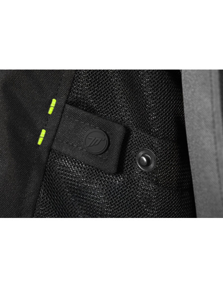 Geaca (jacheta) motociclete femei Touring Seventy vara model SD-JT68 Sahara culoare: gri/galben fluor