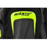 Geaca (jacheta) motociclete femei Touring Seventy vara model SD-JT68 Sahara culoare: gri/galben fluor
