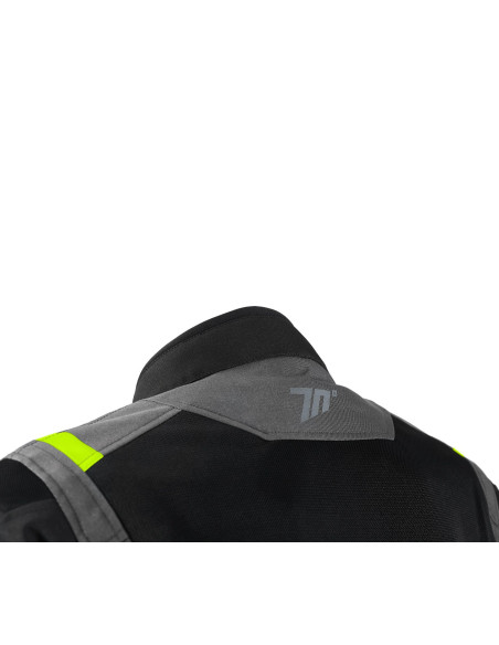 Geaca (jacheta) motociclete femei Touring Seventy vara model SD-JT68 Sahara culoare: gri/galben fluor