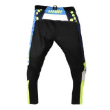Pantaloni motociclete cross-enduro Unik Racing model MX01 culoare: albastru/verde fluor