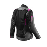 Geaca (jacheta) motociclete femei Touring Seventy vara model SD-JT68 Sahara culoare: gri/fuchsia (roz)