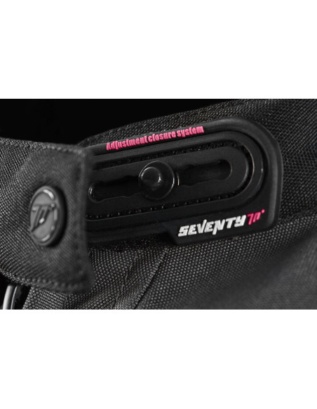 Geaca (jacheta) motociclete femei Touring Seventy vara model SD-JT68 Sahara culoare: gri/fuchsia (roz)