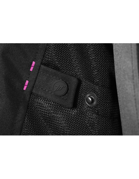Geaca (jacheta) motociclete femei Touring Seventy vara model SD-JT68 Sahara culoare: gri/fuchsia (roz)