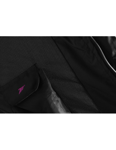 Geaca (jacheta) motociclete femei Touring Seventy vara model SD-JT68 Sahara culoare: gri/fuchsia (roz)