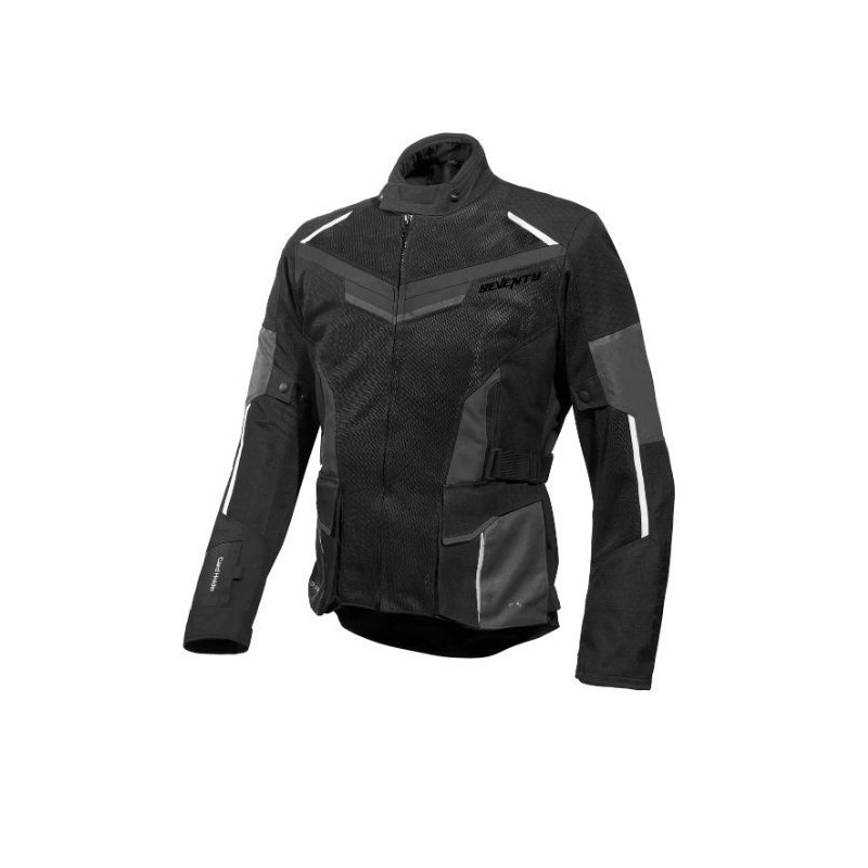 Geaca (jacheta) motociclete barbati Touring Seventy vara model SD-JT70 Atacama culoare: negru/gri/alb