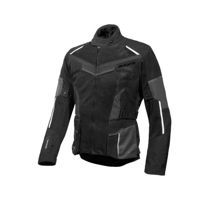 Geaca (jacheta) motociclete barbati Touring Seventy vara model SD-JT70 Atacama culoare: negru/gri/alb
