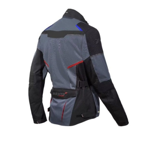 Geaca (jacheta) motociclete barbati Touring Seventy vara model SD-JT70 Atacama culoare: gri/albastru/rosu 2